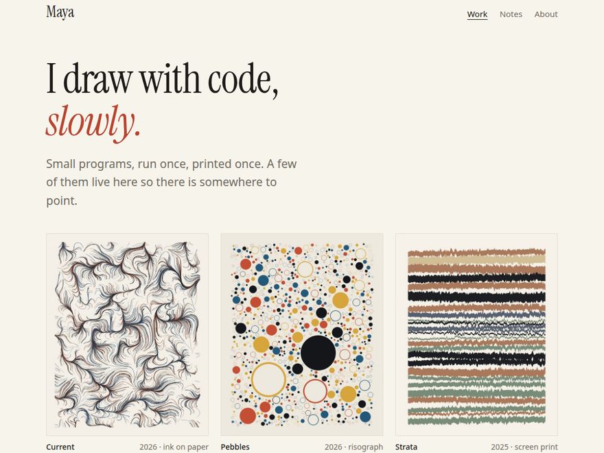 A personal website