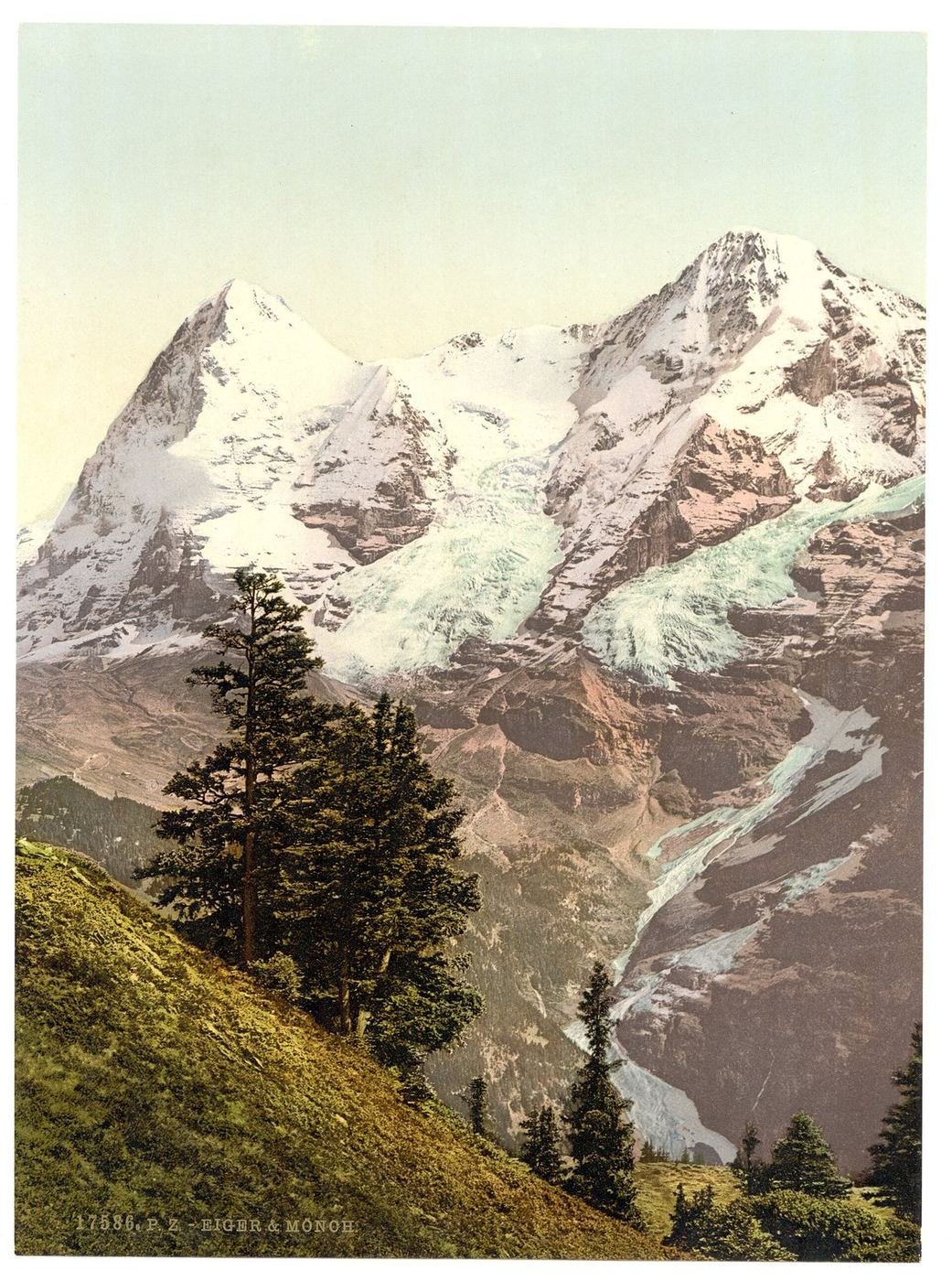 A mountain seen across a valley